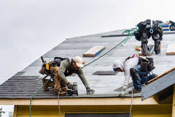 Professional Roofing technician working in Albert, OK